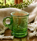 Vintage Uranium Glass Toothpick Holder