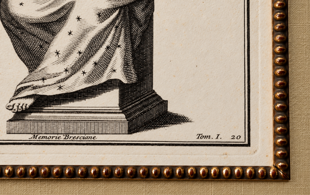 Original 19th-Century Jupiter Engraving | Framed Neoclassical Art