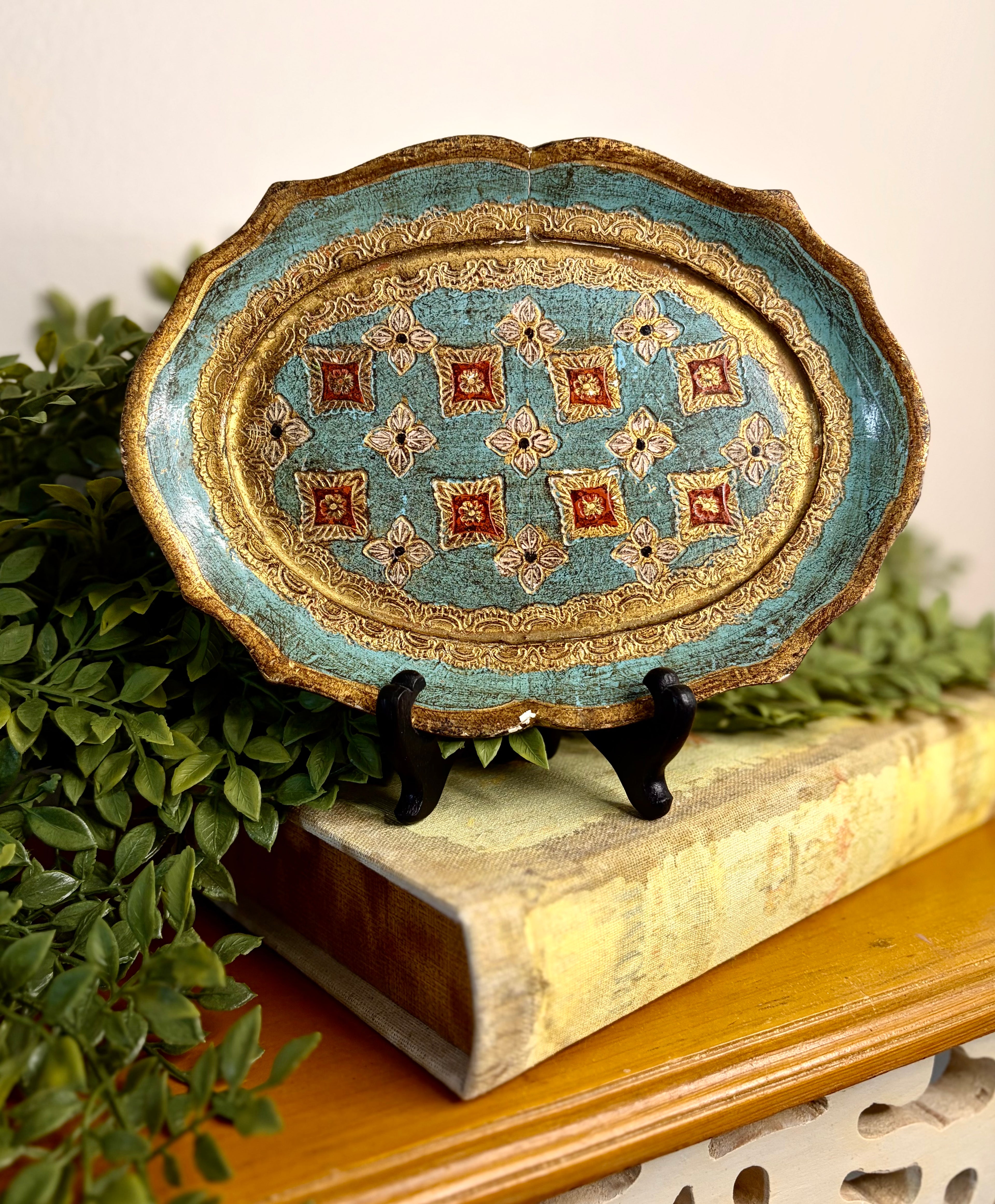 Vintage Italian Florentine Tole Tray