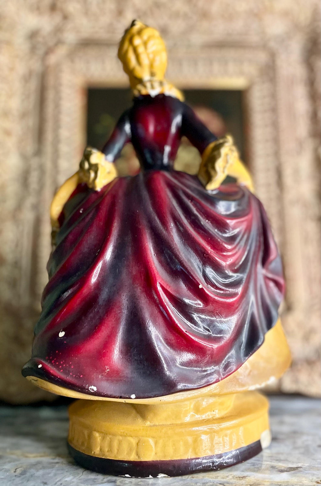 Vintage Porcelain Robia Ware Victorian Woman Figurine