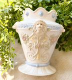 Vintage Victorian Revival Style Figural Urn Vase