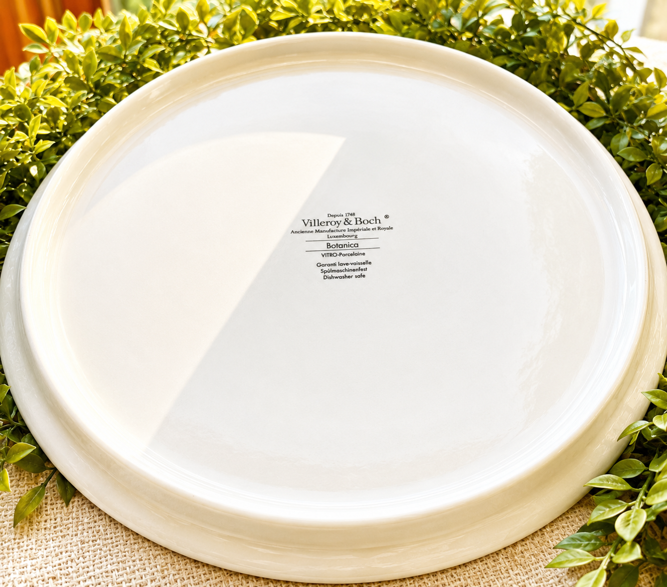 Villeroy & Boch Botanica “Salvia pratensis” Round Serving Platter | Vintage Botanical Porcelain