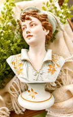 Antique Porcelain Bust Figurines