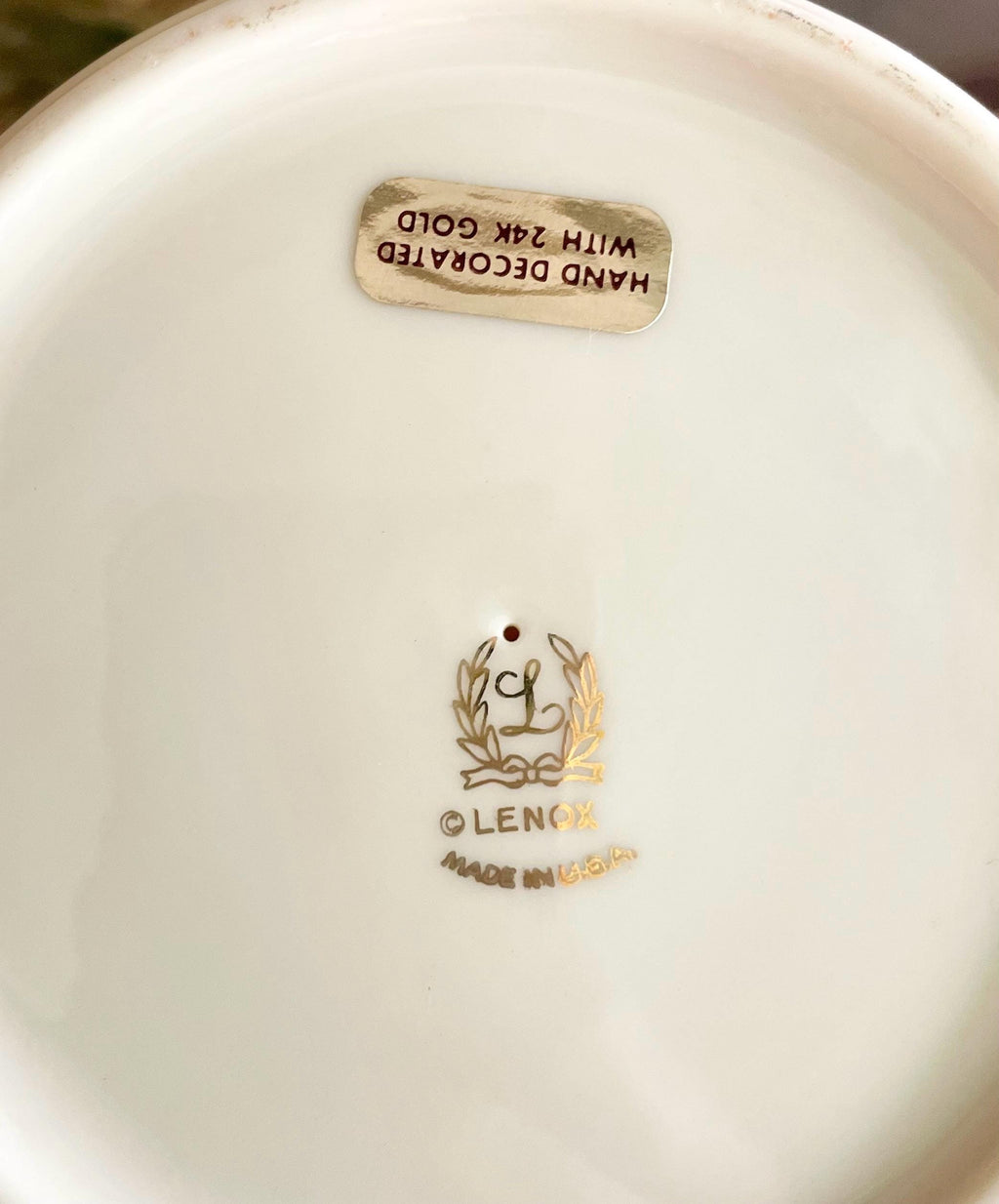 Vintage Lenox Urn with Gold Trim