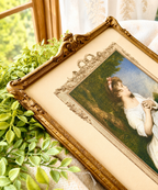 Antique “The Age of Innocence” Print in Ornate Frame