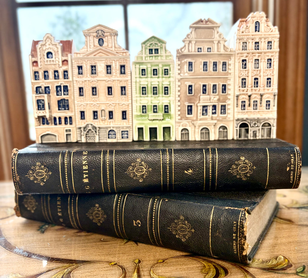 Ceramic European Row House Miniatures