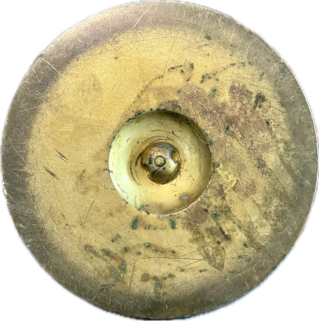 Antique Neoclassical Brass Urn with Greek Figures and Lion Handles