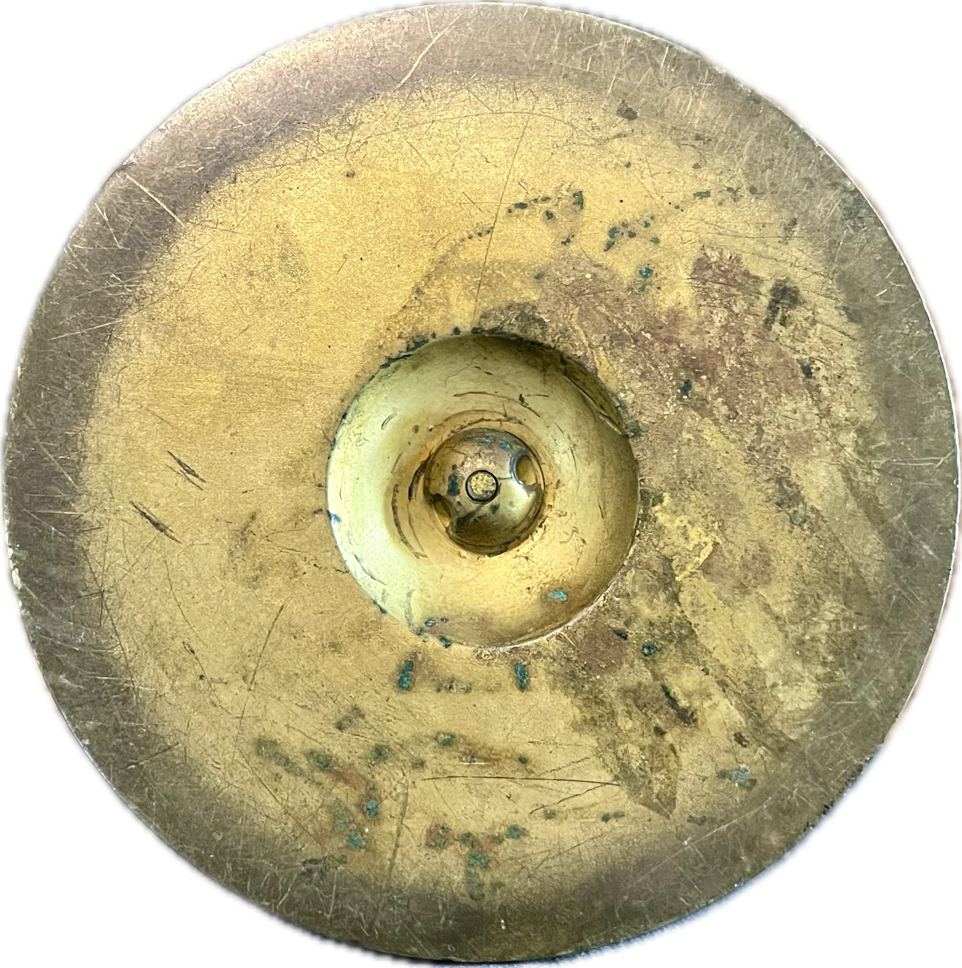 Antique Neoclassical Brass Urn with Greek Figures and Lion Handles