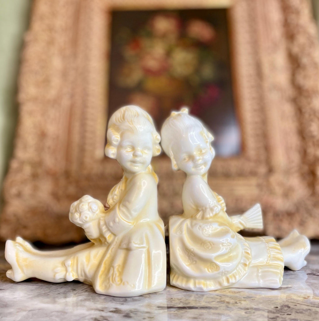 Vintage German Erphila Porcelain Bookends