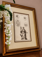 Original 19th-Century Jupiter Engraving | Framed Neoclassical Art