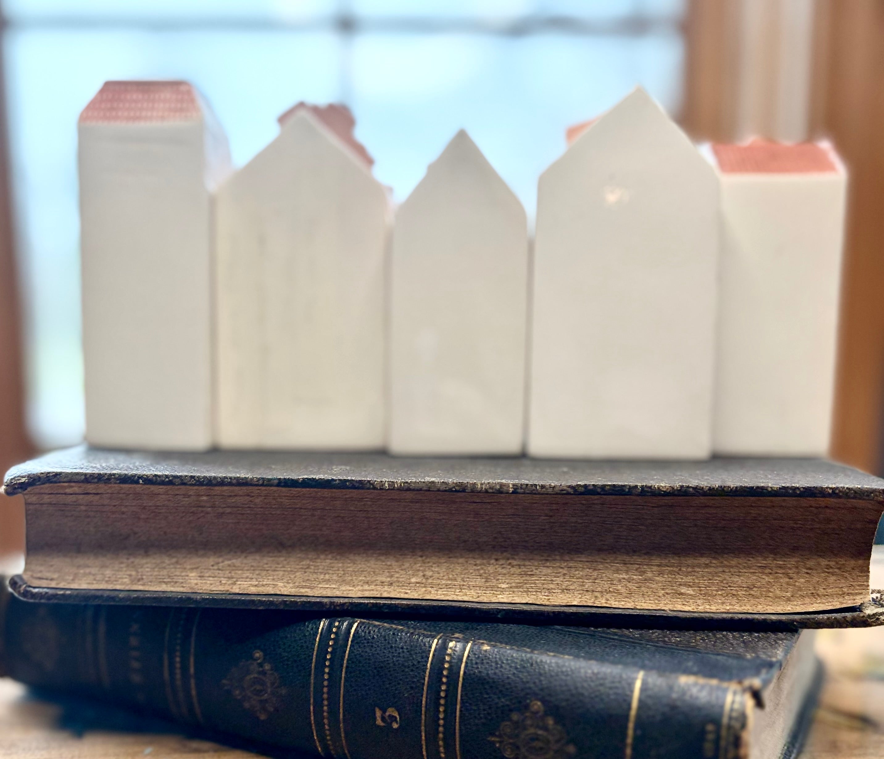 Ceramic European Row House Miniatures
