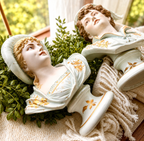 Antique Porcelain Bust Figurines