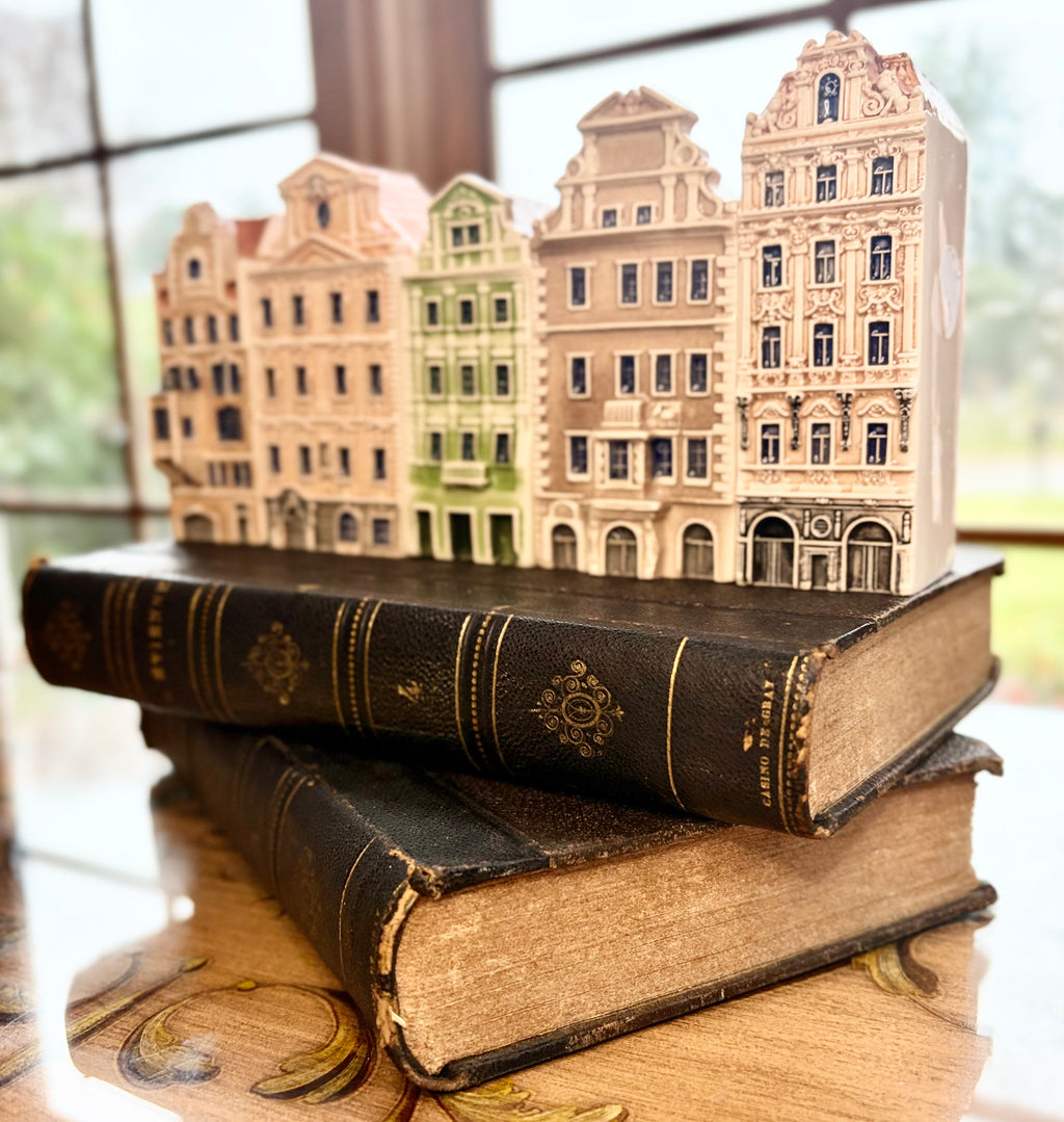 Ceramic European Row House Miniatures