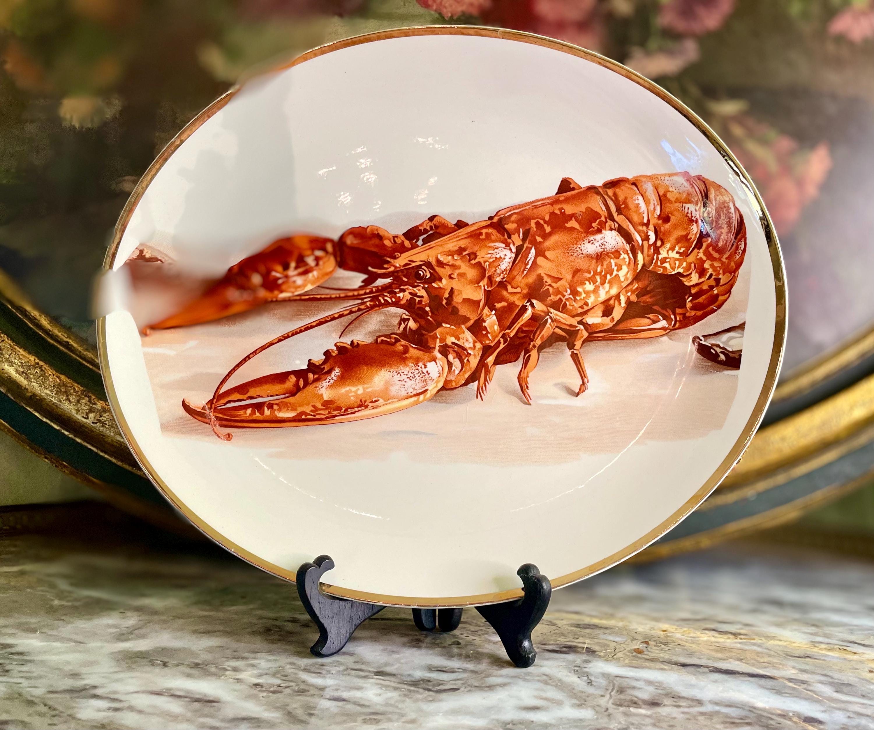 Vintage English Decorative Lobster Plate