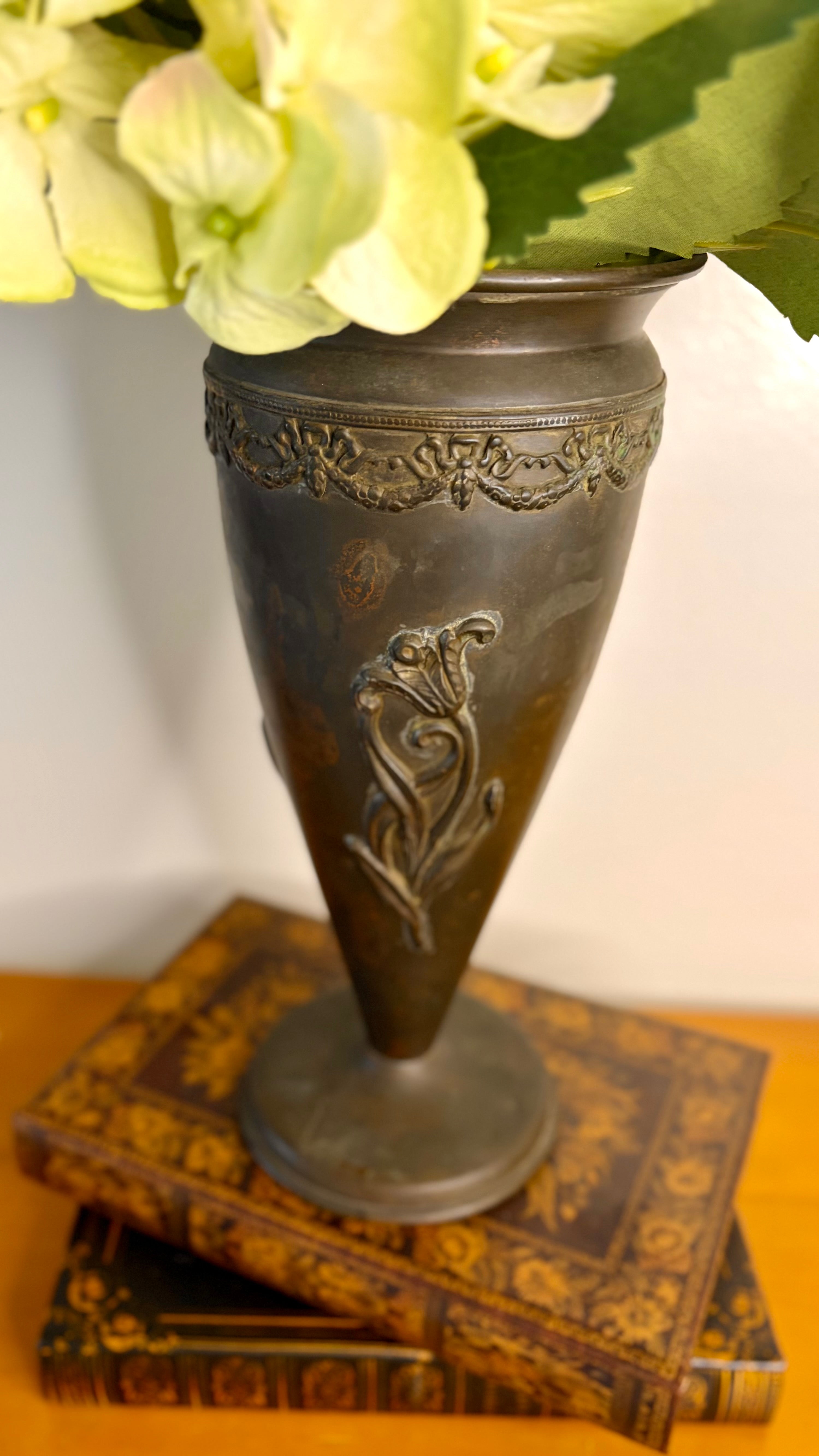 Antique Joseph Friedman New York Bronze Urn