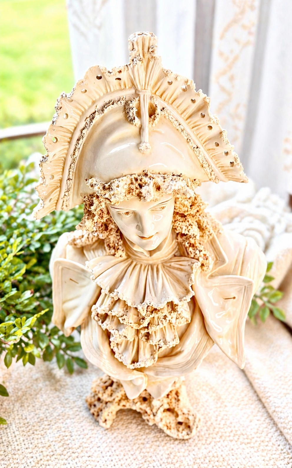 Vintage Continental Porcelain Gentleman Bust