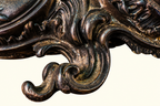 Ornate Rococo Revival Metal Jardinière | Winged Bird & Scrollwork Centerpiece