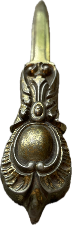 Antique Ornate Brass Letter Opener with Neoclassical Detailing