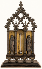Antique Gothic Revival Cathedral Thermometer | Ecclesiastical Architectural Decor