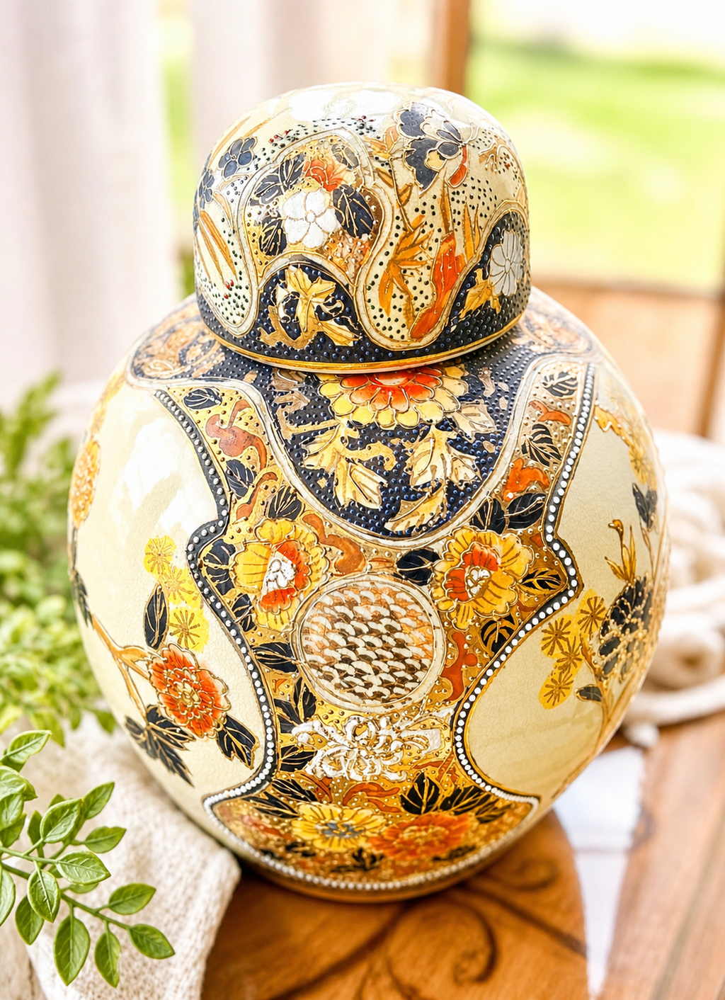 Satsuma-Style Ginger Jar