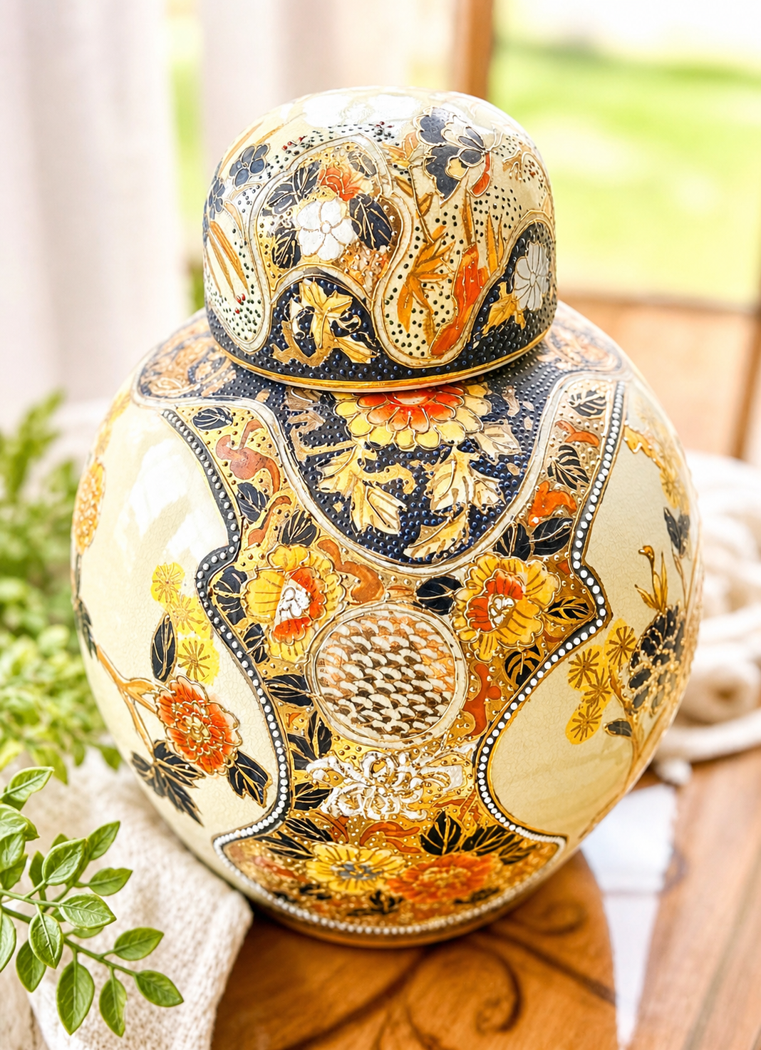 Satsuma-Style Ginger Jar