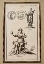Original 19th-Century Juno Engraving | Framed Neoclassical Art