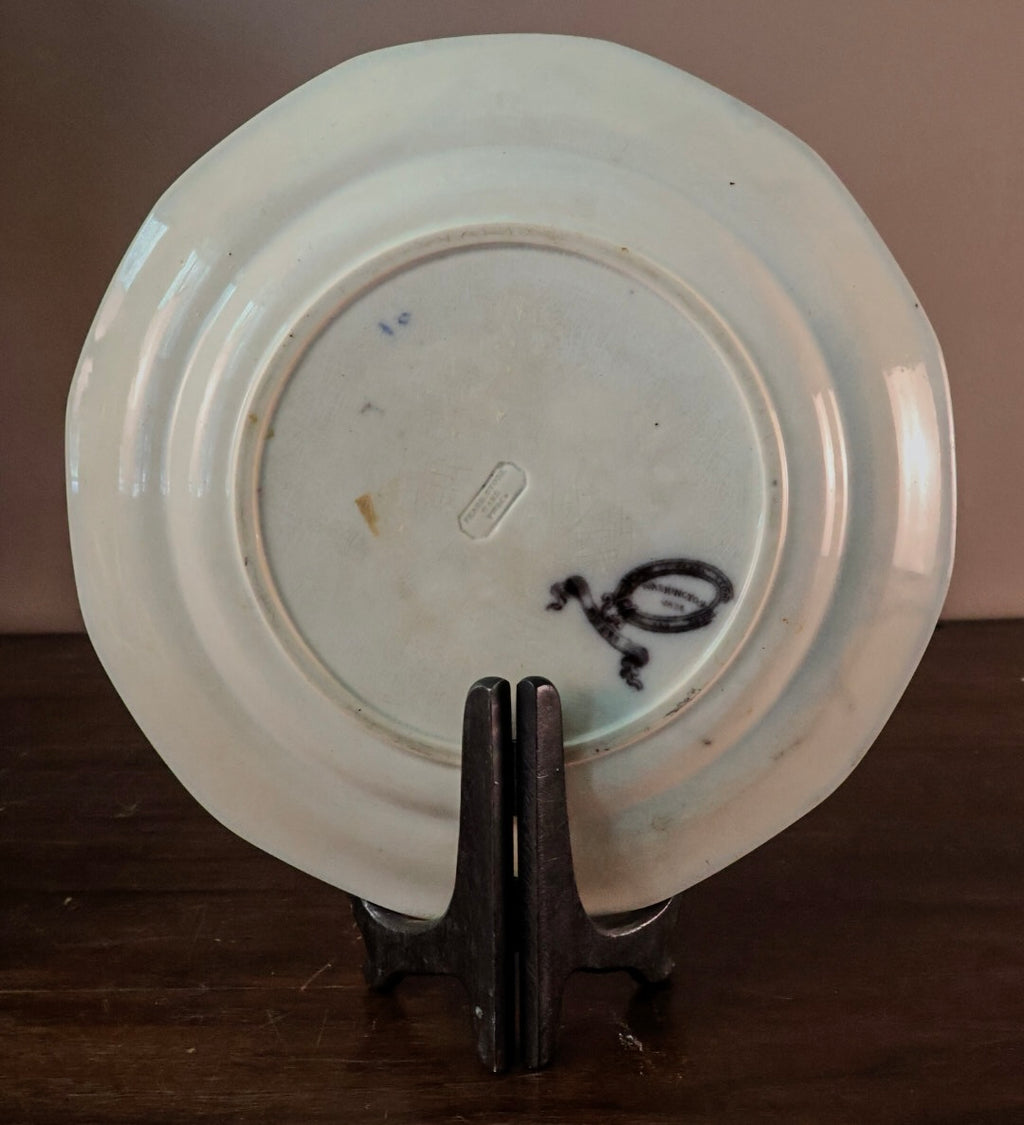 Antique Victorian Washington Vase Transferware Plate | England, c. 1850