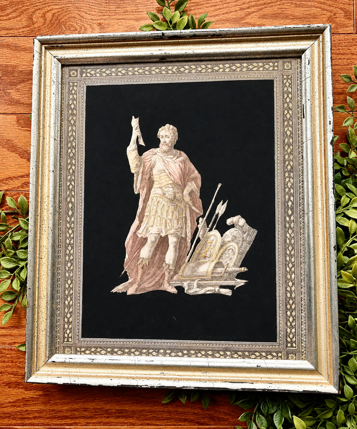 Vintage Pair of Neoclassical Framed Greek Mythology Wall Art