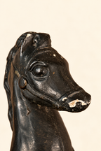 Vintage Cast Iron Equestrian Horse Head Sculpture