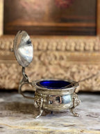 Vintage Silver Victorian Style Salt and Mustard Pots