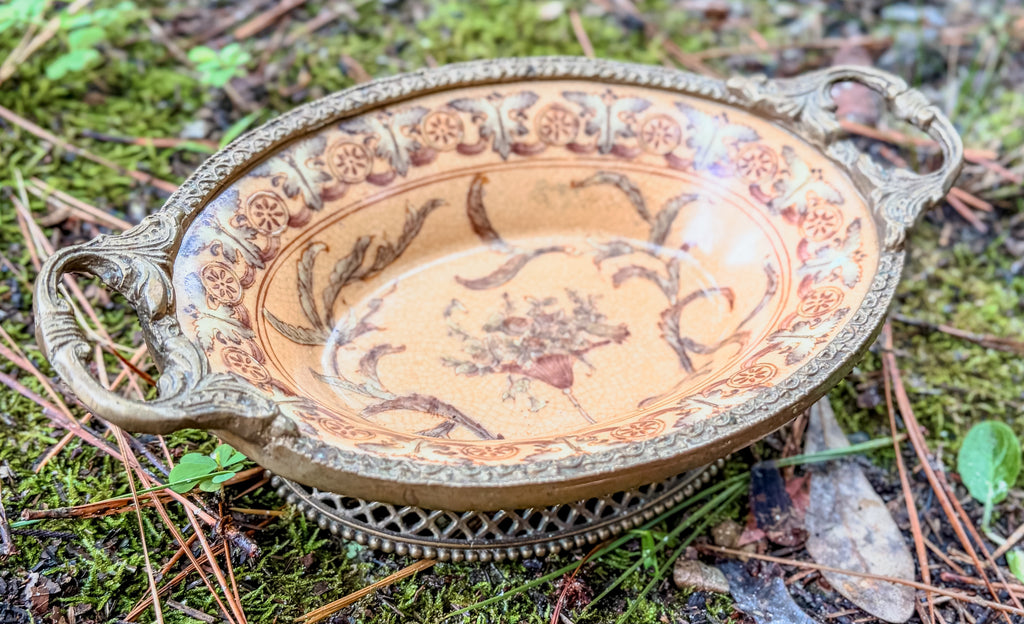 Wong Lee Porcelain Bowl with Ornamental Accents