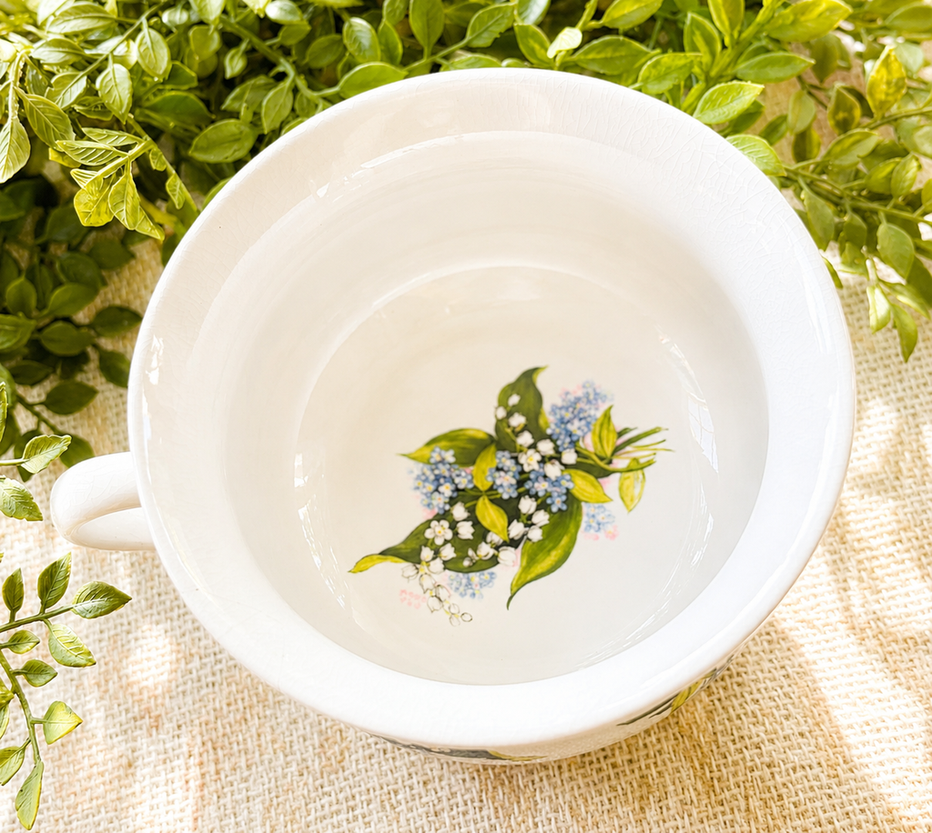 Vintage Portmeirion Pottery Floral Chamber Pot