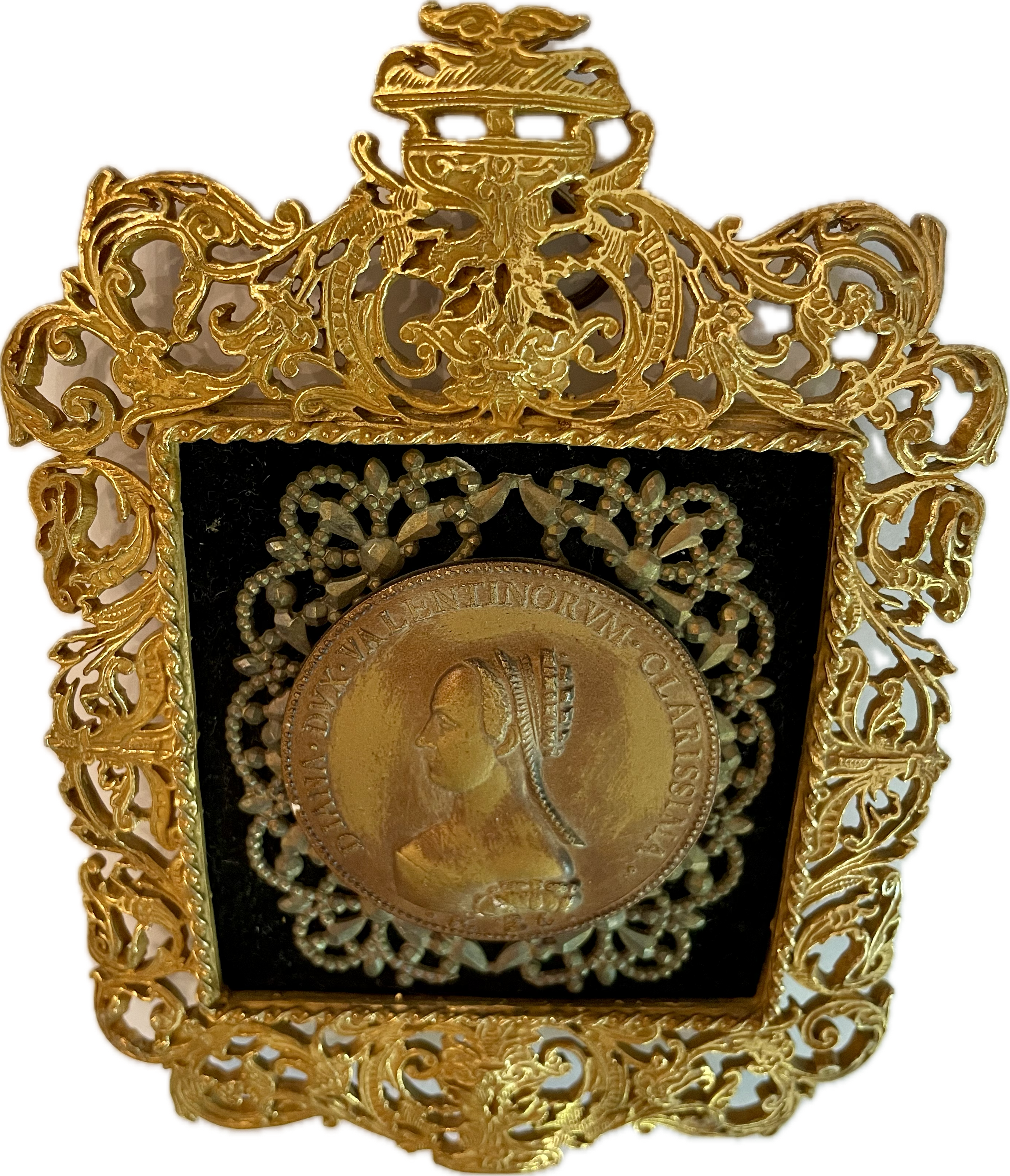 Antique Framed Diane de Poitiers Medallion