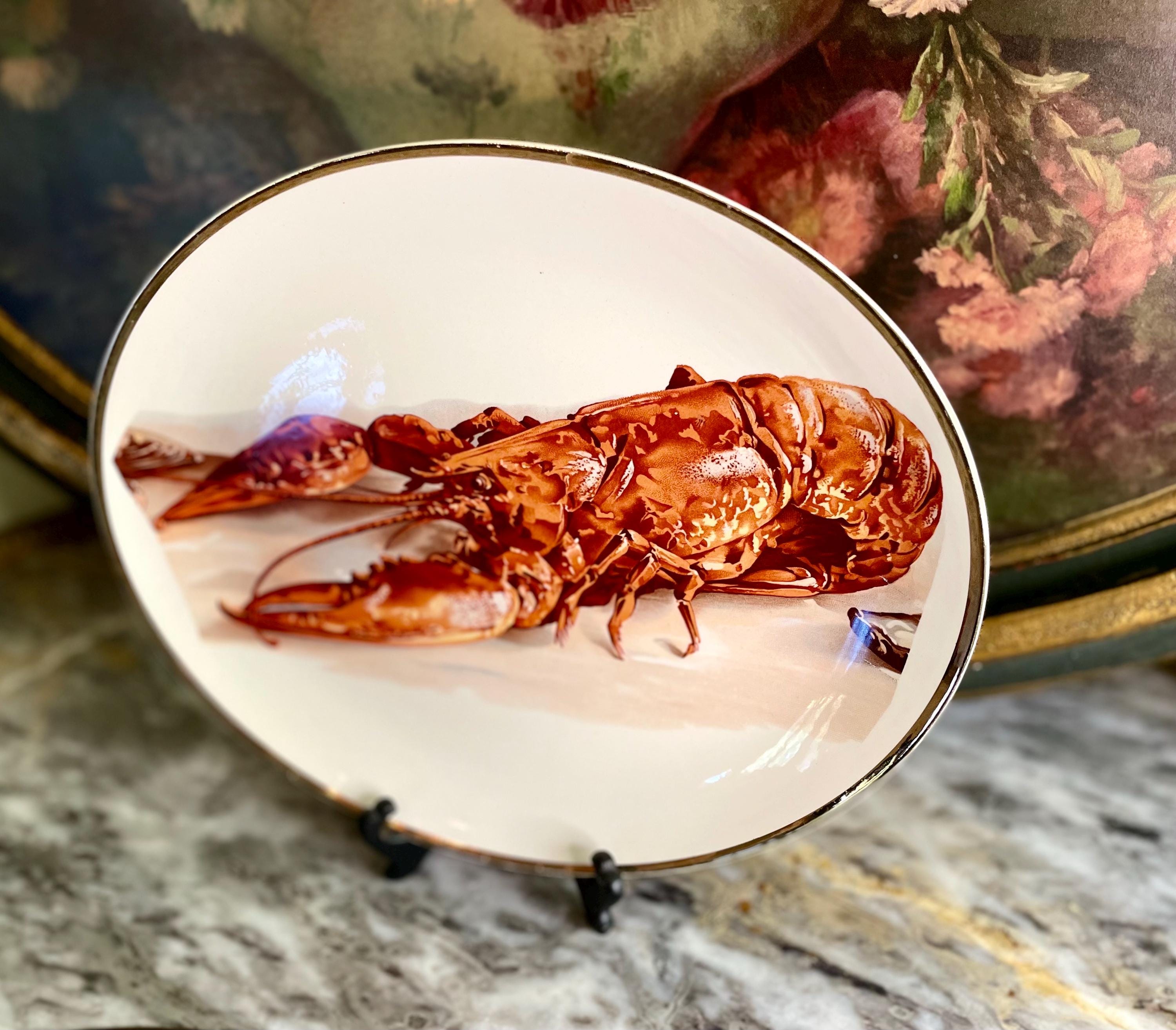 Vintage English Decorative Lobster Plate