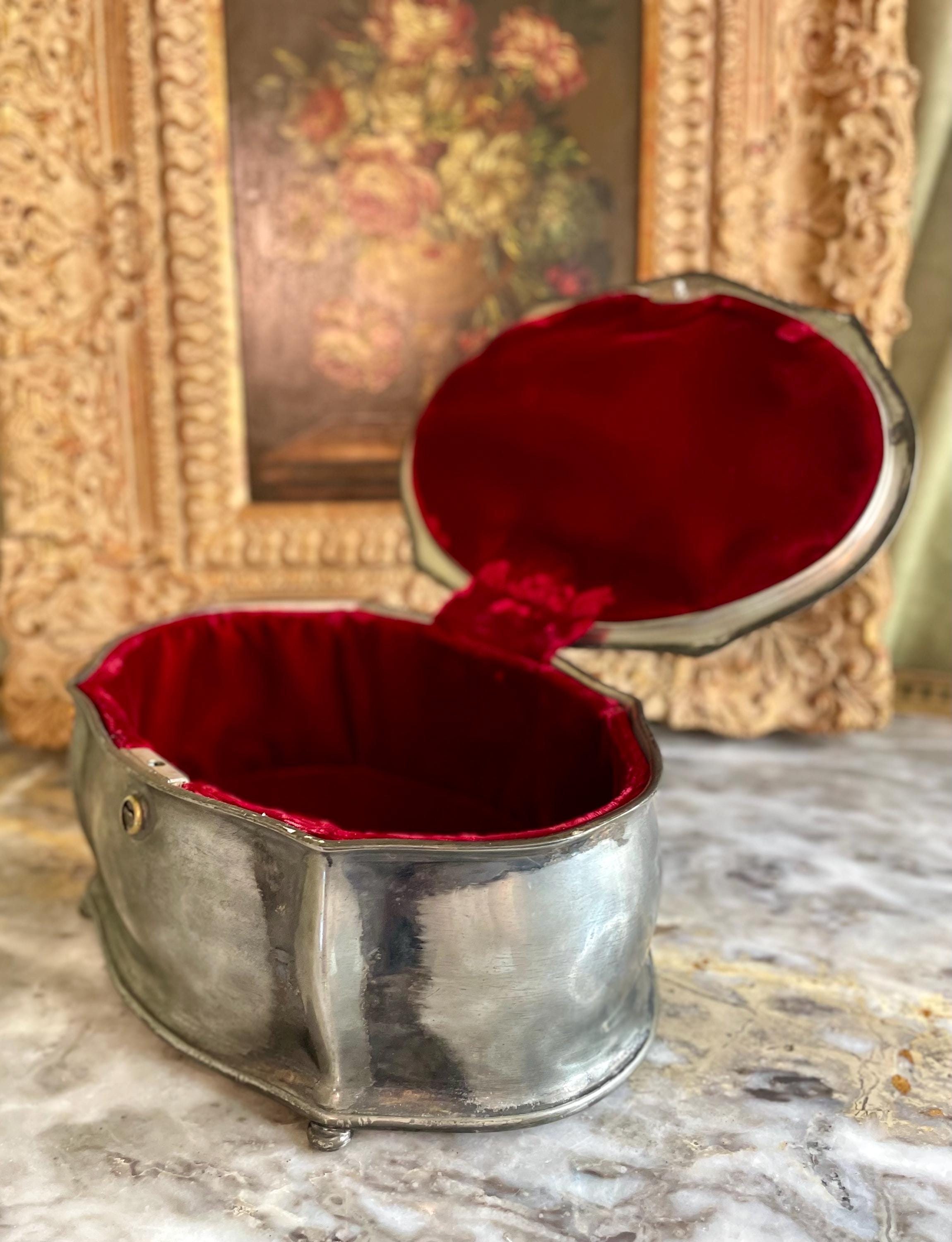 Antique Reed & Barton Silver Plated Jewelry Box