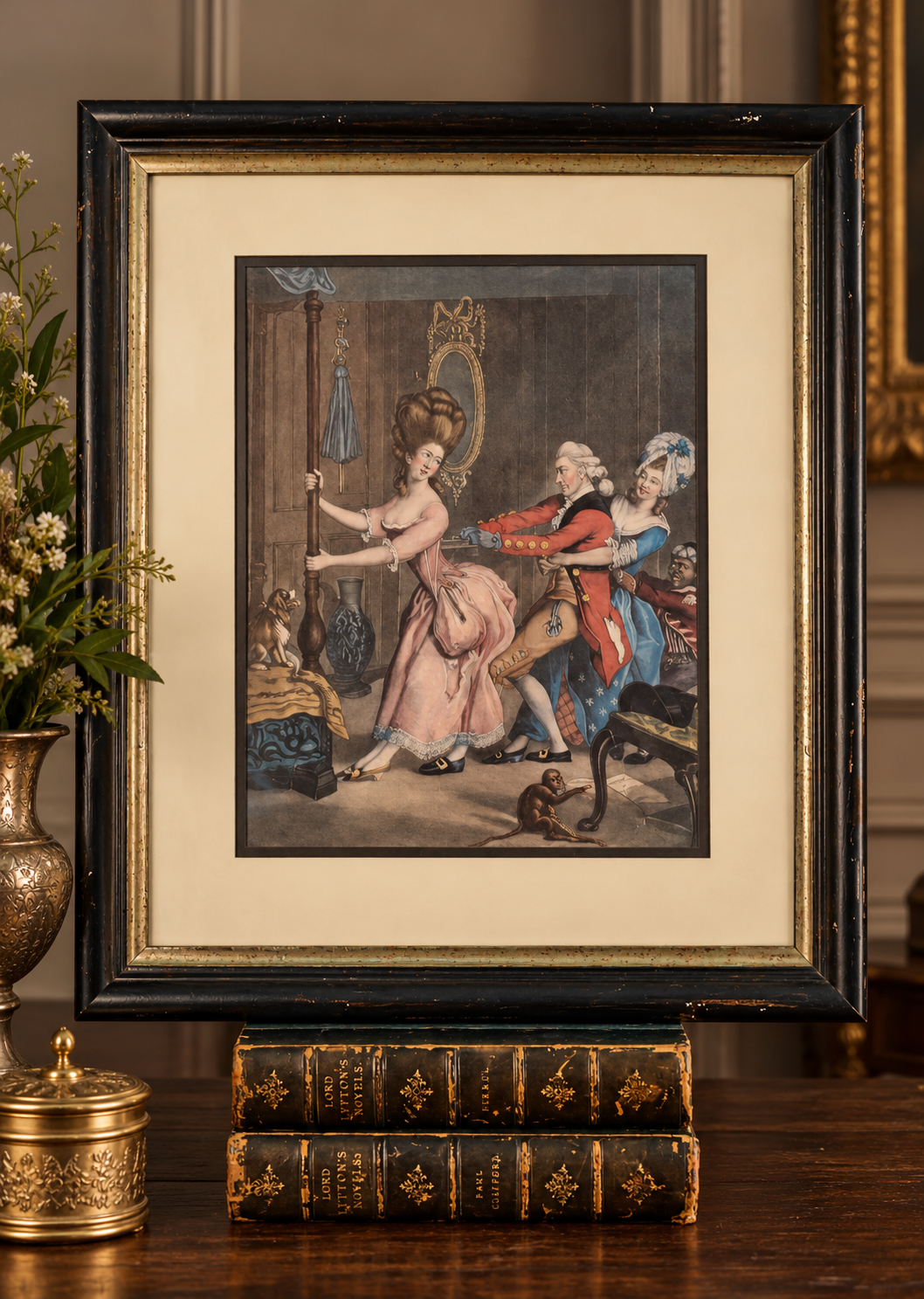 Vintage Framed “Tight Lacing, or Fashion Before Ease” | After John Collet