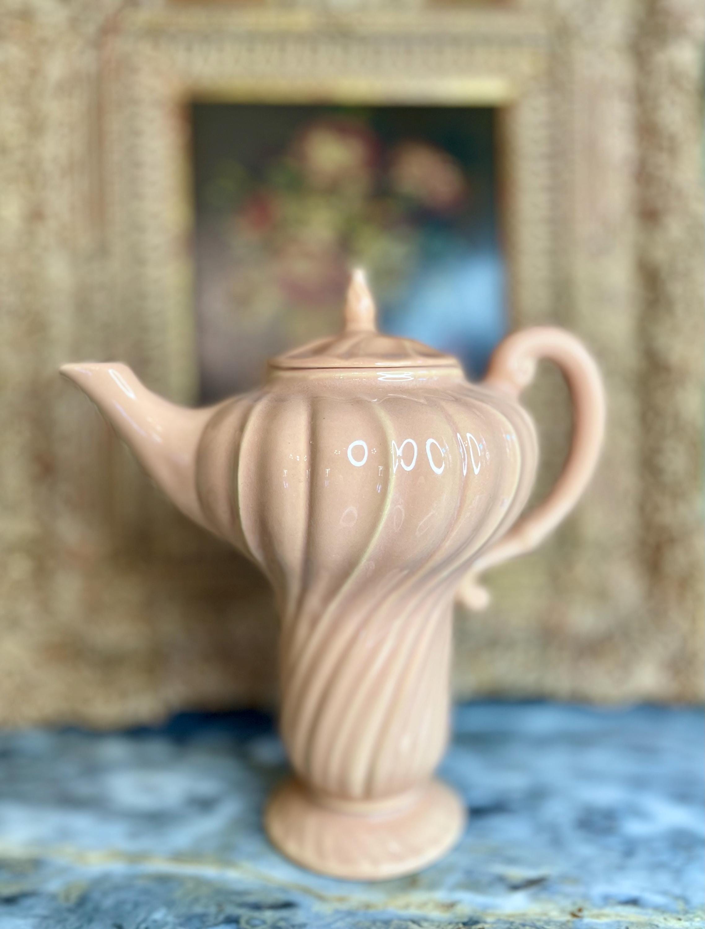 Vintage Coronado Coral Beige Coffee Pot by Franciscan