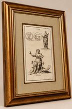 Original 19th-Century Juno Engraving | Framed Neoclassical Art