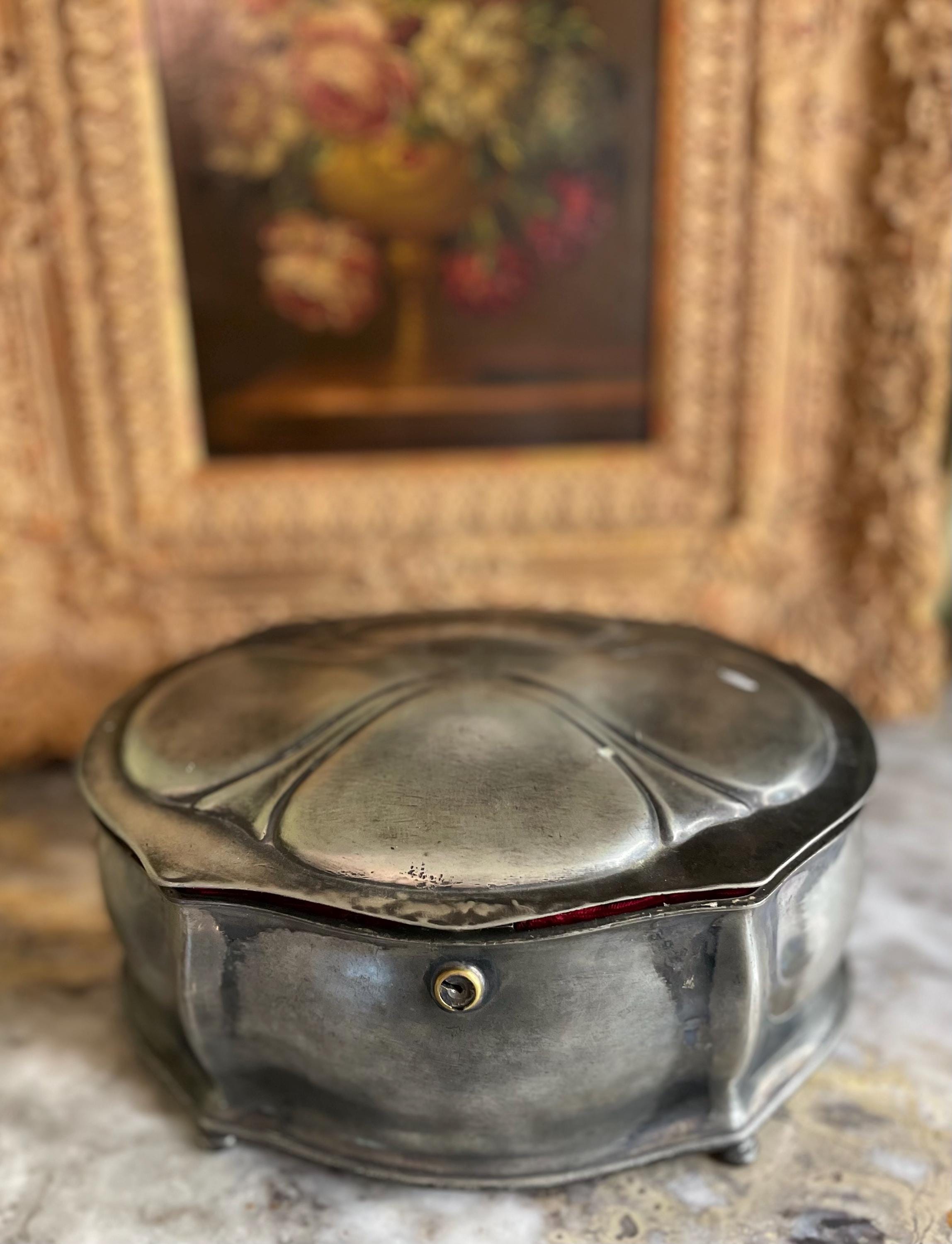 Antique Reed & Barton Silver Plated Jewelry Box
