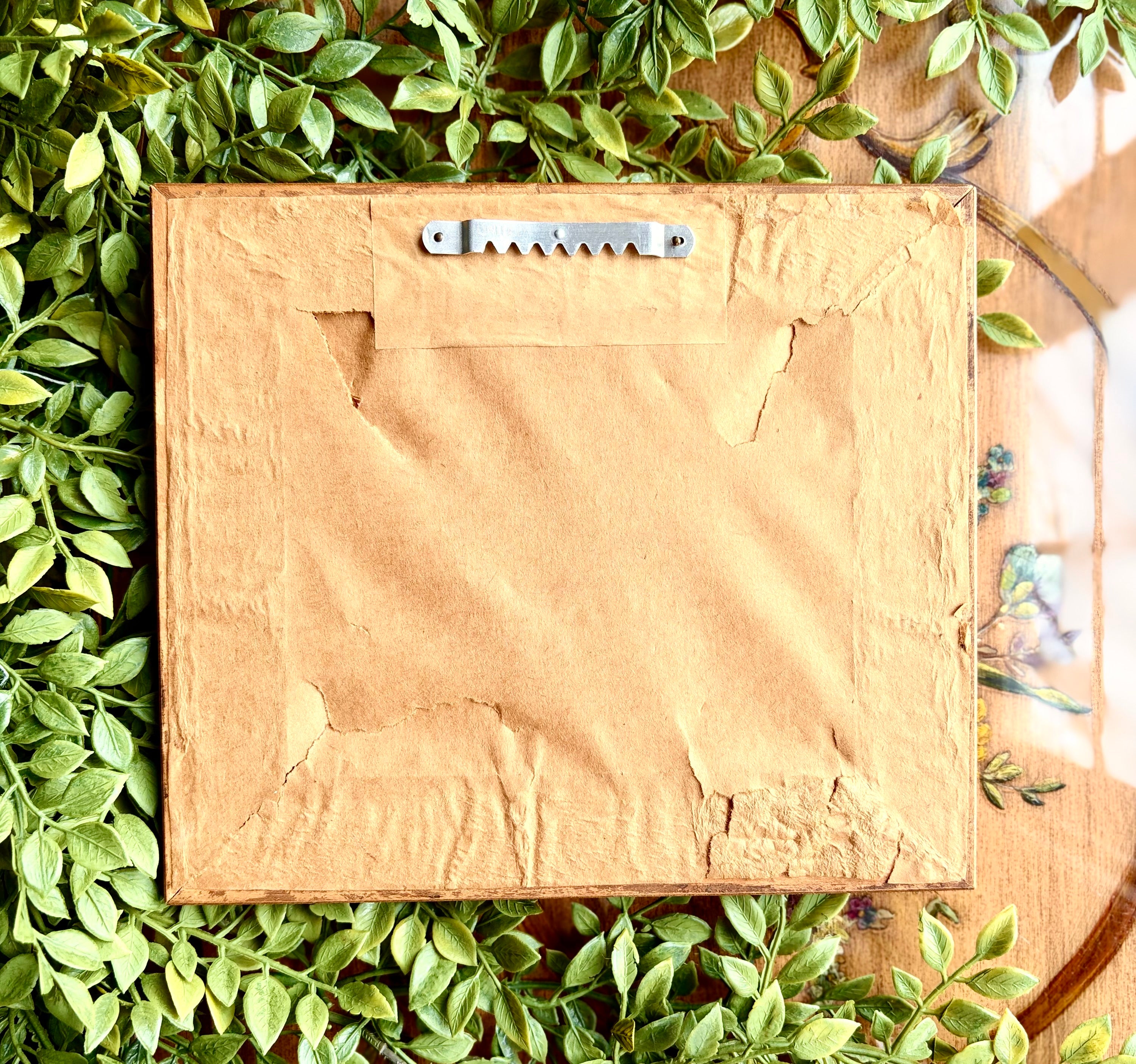 Vintage Pair Signed Framed Floral Still Life Prints