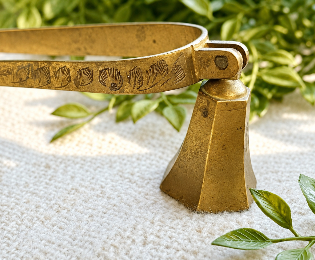 Vintage Brass Ice Tongs | Mid Century Barware Serving Tongs Made in India