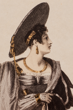 Antique Opera Costume Engraving | Framed Historical Fashion Illustration