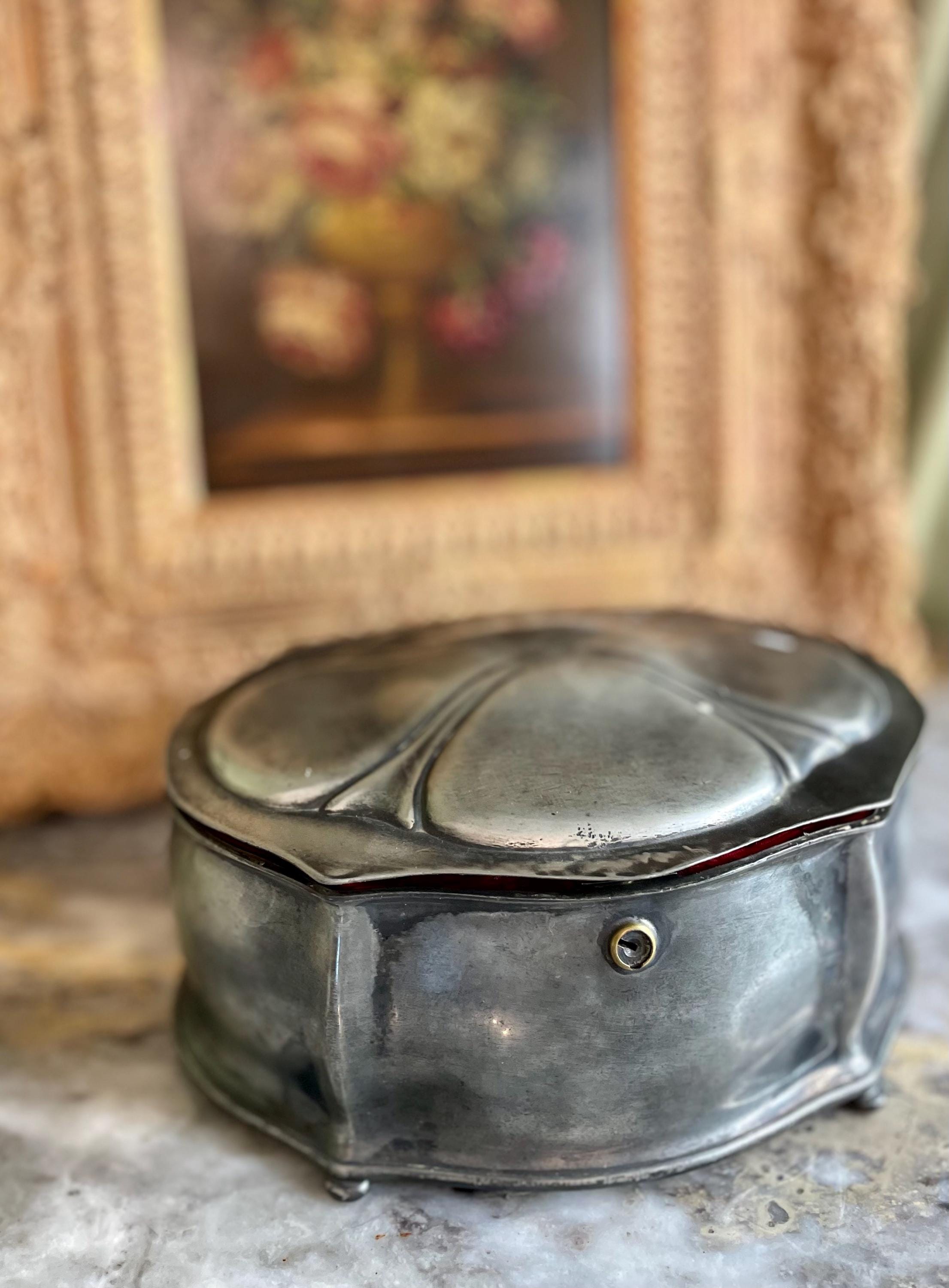 Antique Reed & Barton Silver Plated Jewelry Box