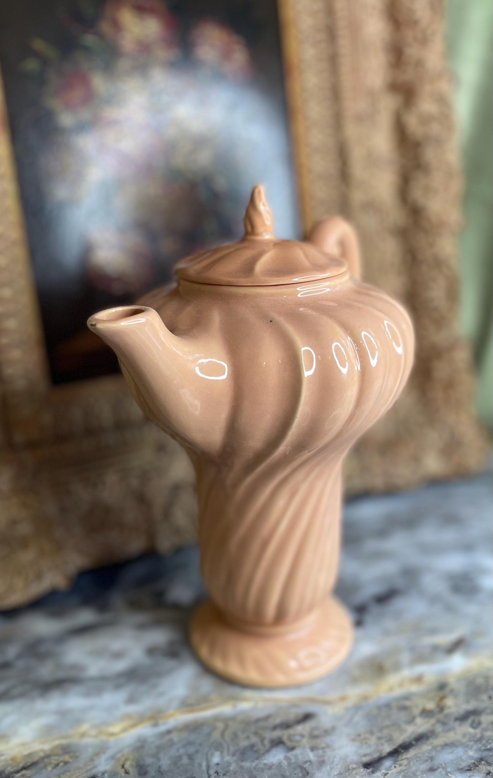 Vintage Coronado Coral Beige Coffee Pot by Franciscan