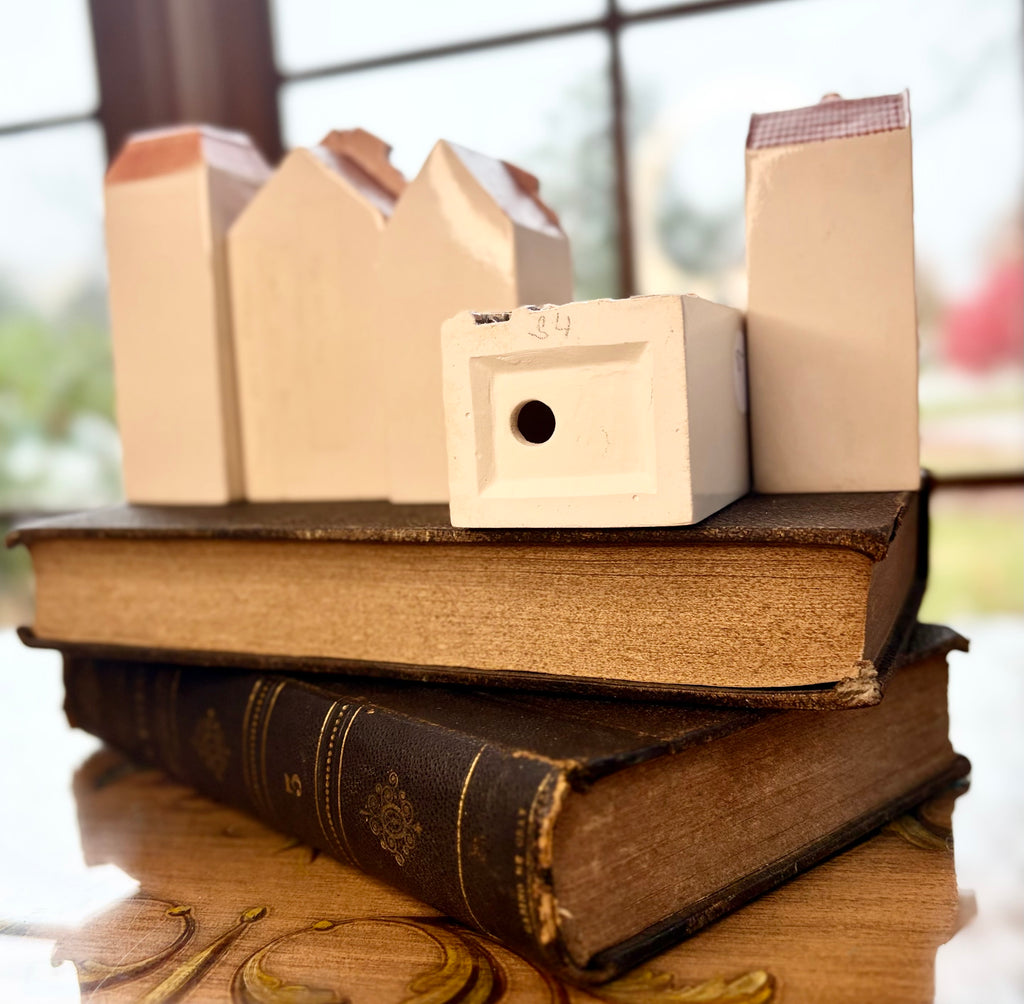 Ceramic European Row House Miniatures
