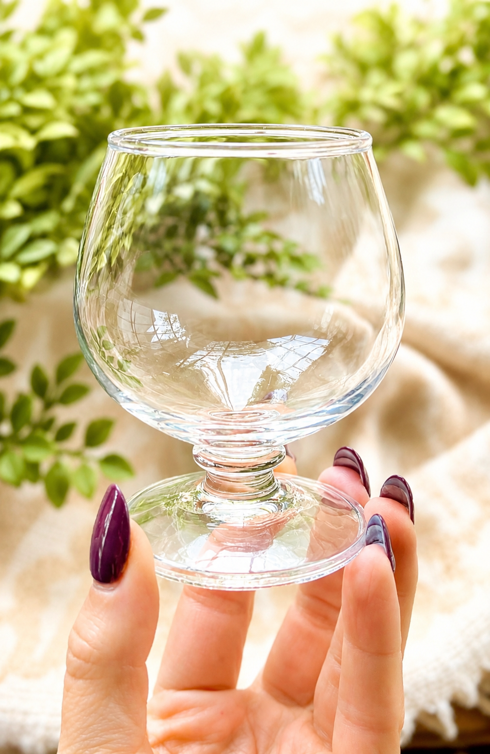 Vintage Glass Brandy Snifter