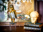 Juan Clara “Toddler on a Stool” Bronze Sculpture, Early 20th Century