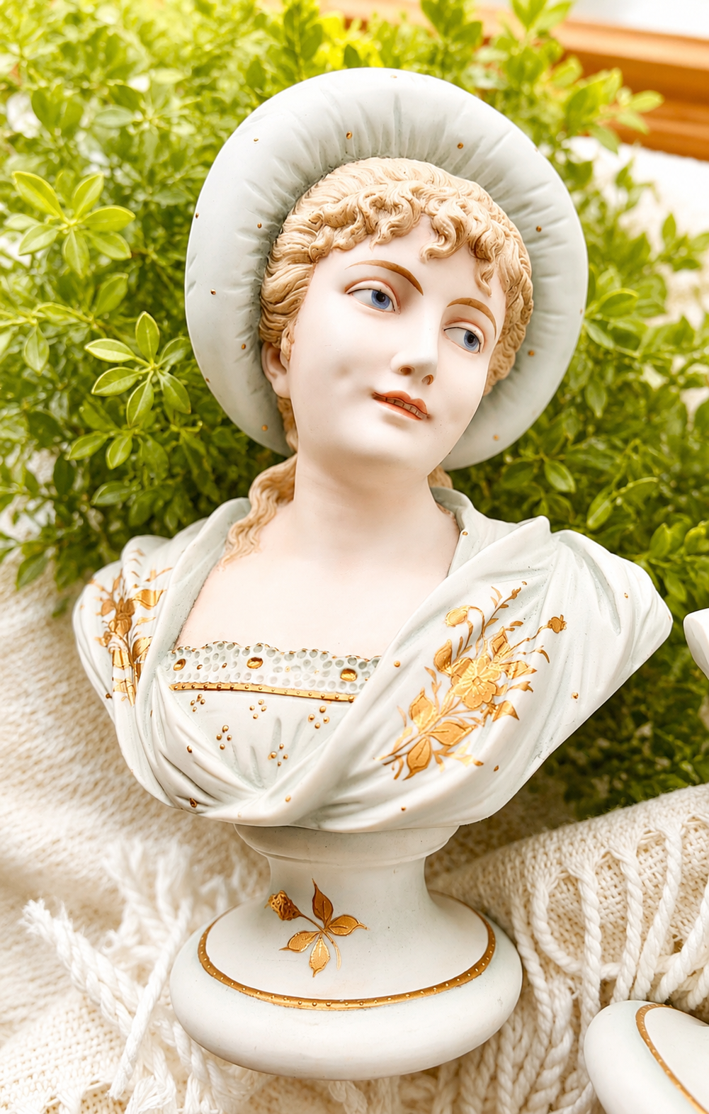 Antique Porcelain Bust Figurines