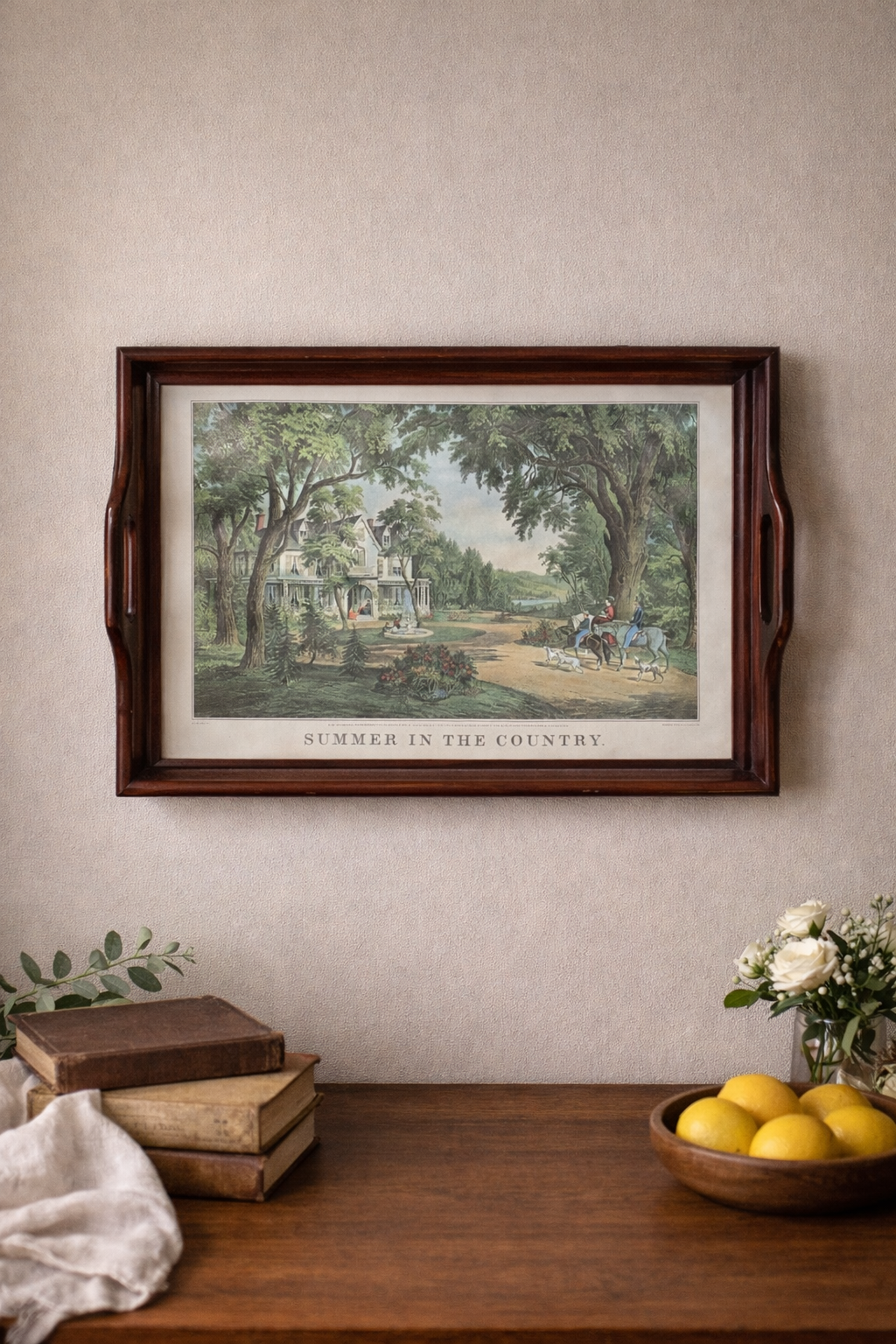 Vintage “Summer in the Country” Framed Print