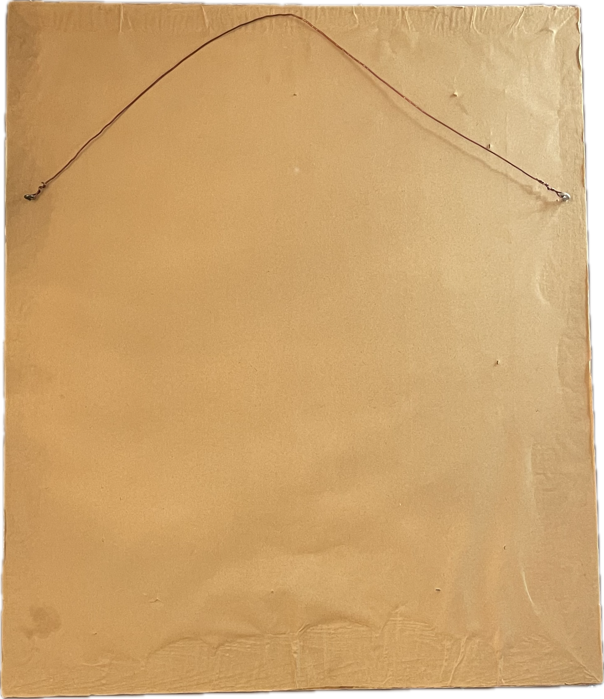 Antique Victorian Portrait Print of a Lady with Flowers in Ornate Gilt Frame